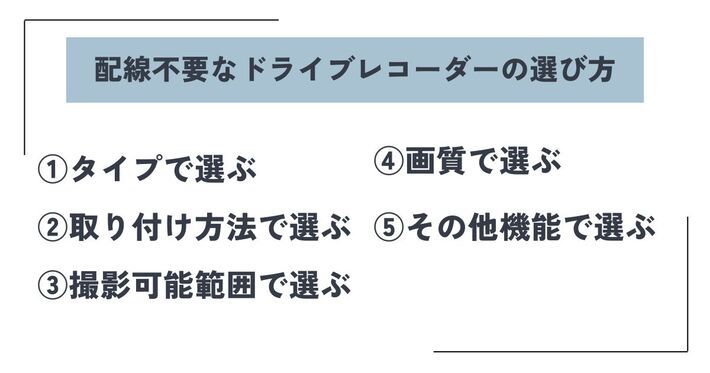 配線不要 ドライブレコーダー