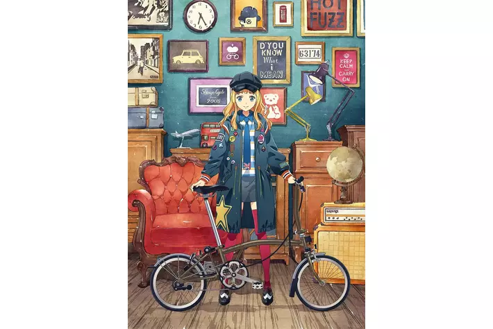 ブロンプトン同型の折りたたみ方式 桜ピンク 折りたたみ自転車 英折りたたみ自転車ブロンプトンが、限定カラー「CHERRY BLOSSOM