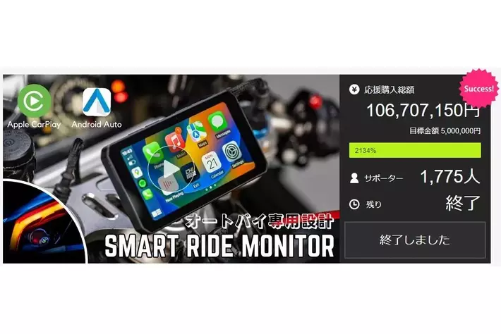 AKEEYO×CHIGEE AIO-5 Play バイク スマートライドモニター AKEEYO