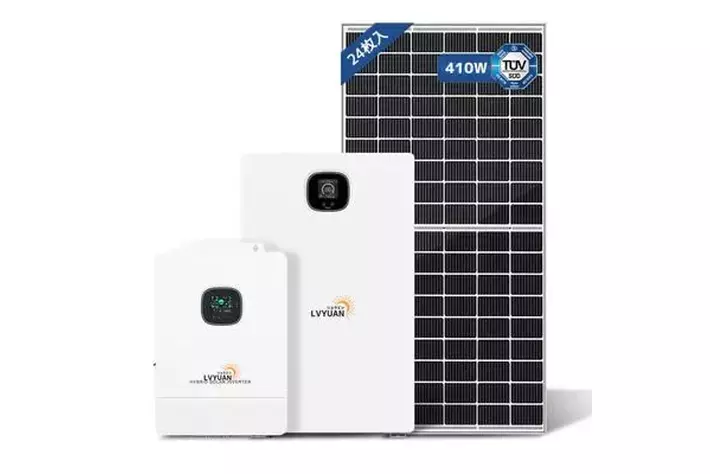 LVYUAN 蓄電池 5.12kWh 縦型ハイブリッド蓄電システム ハイブリッドインバーター エネルギー蓄電装置 太陽光発電 リン酸鉄リチウム電池 100AH LVYUAN 一体型単相二線式ハイブリッド蓄電システム - LVYUAN