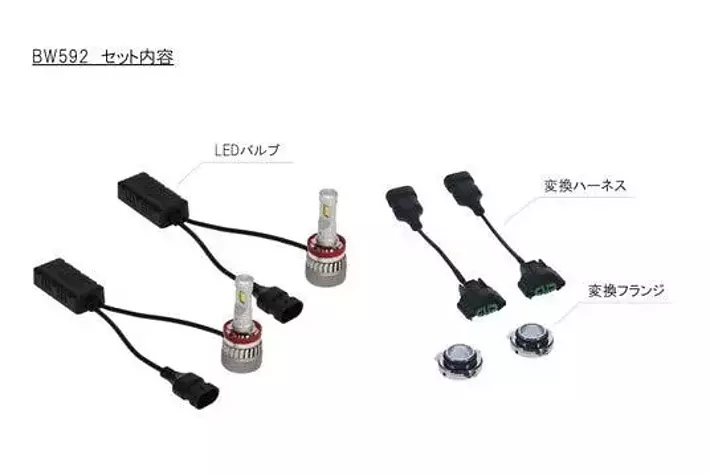 Carmate　BW592 LED ヘッドライトバルブ　未使用新品 楽天市場】車 LED ヘッドランプ ヘッドバルブ BW592 GIGA LED