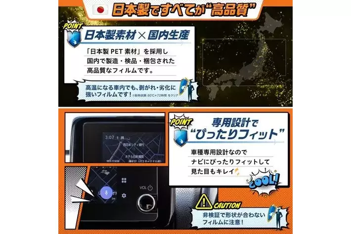 貼るだけで新型ヤリスのナビを守る】トヨタ ヤリス