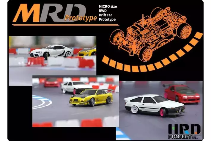 HRDプロジェクト】京商 MINI-Z AWDのコンバージョンモデルとなる HRDプロジェクト】京商 MINI-Z AWDのコンバージョンモデルとなる