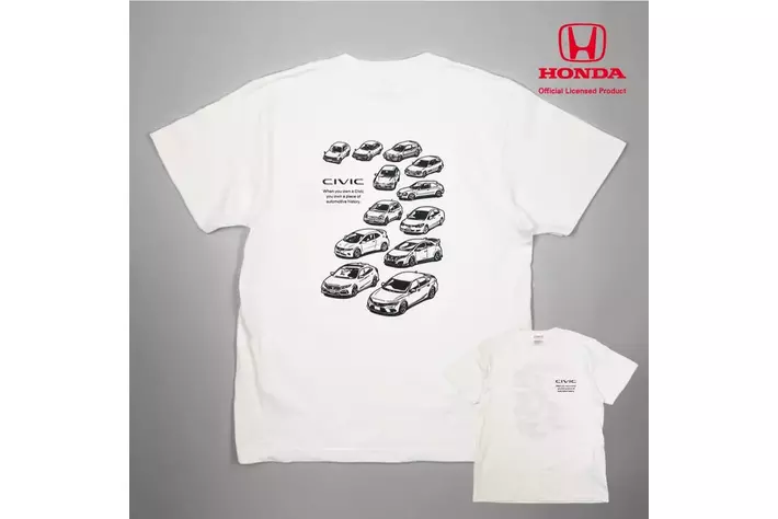 ●新発売● Honda CIVICが大集合！CIVIC好きにはたまらない歴史を感じるTシャツ（4/23～）