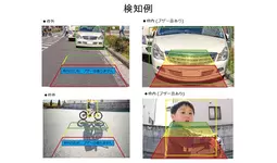 AI”を搭載したフロントカメラとバックカメラでドライバーの見落としを