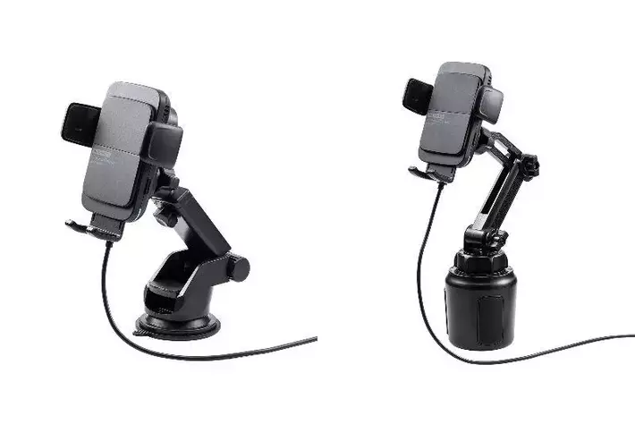置くだけなんです！充電コイルが自動検知し、ワイヤレス充電できる車載スマートフォンホルダー2種類を5月31日発売