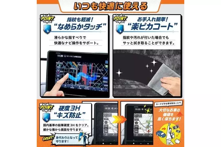 貼るだけで「デリカミニ」のナビを守る! デリカミニ / ekクロス用 貼るだけで「デリカミニ」のナビを守る! デリカミニ / ekクロス用