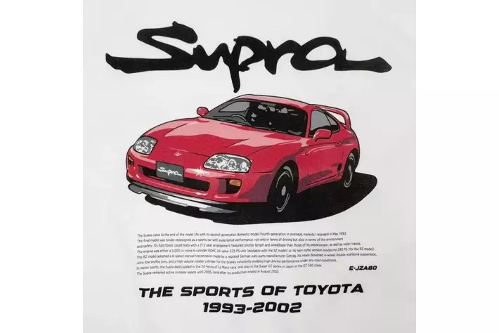 TOYOTA スープラ (E-JZA80) の半袖 T シャツが登場|【業界先取り】業界