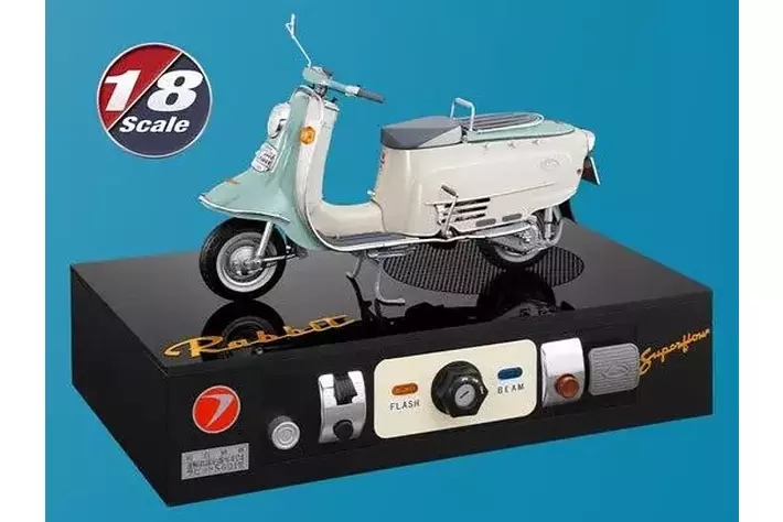 全長23.8cm!】ヴィンテージな鉄スクーター「ラビット スーパー 全長23.8cm!】ヴィンテージな鉄スクーター「ラビット スーパー