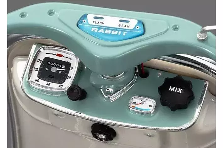 全長23.8cm!】ヴィンテージな鉄スクーター「ラビット スーパー 全長23.8cm!】ヴィンテージな鉄スクーター「ラビット スーパー