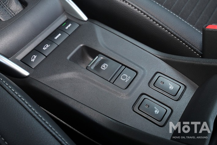 新型フロンクス（プロトタイプ）の電動パーキングブレーキ