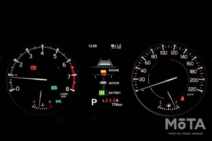 新型フロンクス（プロトタイプ）のメーター
