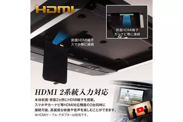 ブラックカラー　1高画質フリップダウンモニター、スカッフプレート、ワイパー MAXWINの13.3インチフリップダウンモニターに新型セレナC28専用