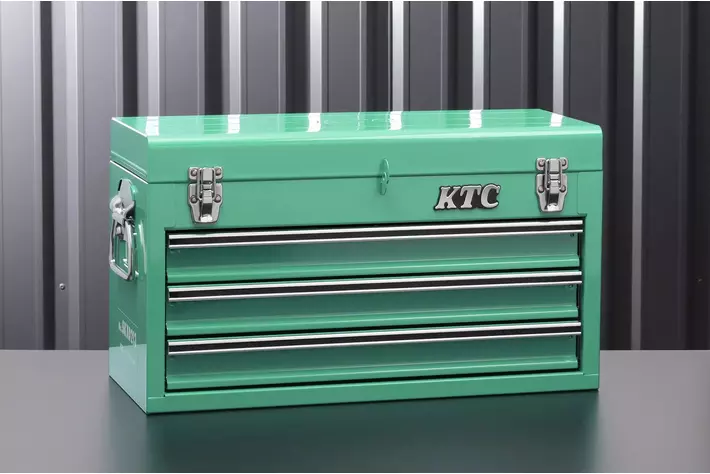 「KTC × エヒメマシン」コラボ限定ツールチェストに、爽やかな新色『ターコイズグリーン』を追加！！