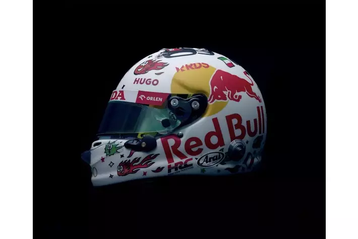 F1イタリアGP限定ヘルメットに「RDS」ロゴ　 角田裕毅×RDSパートナーシップ