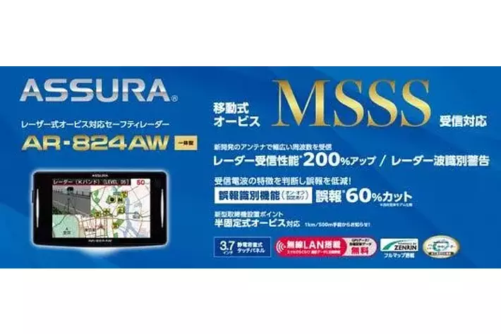 大幅性能アップ>移動式オービスMSSS受信対応 新開発のアンテナ 大幅性能アップ>移動式オービスMSSS受信対応 新開発のアンテナ