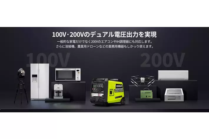 新製品】圧倒的な5700W出力！EENOUR初の100V・200Vの同時出力 