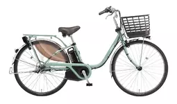 【ジャンク】ジモティ来店特価!!!　電動自転車　Panasonic　ビビDX　BE-ELD433　　J-0116 BE-FD633G ビビ・DX 26型（マットモスグリーン）｜定番モデル