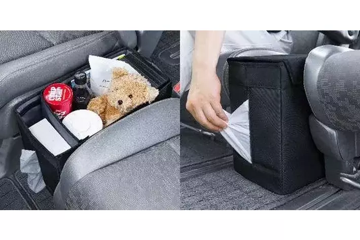 車内をスッキリ整理！ティッシュケース付きウォークスルー