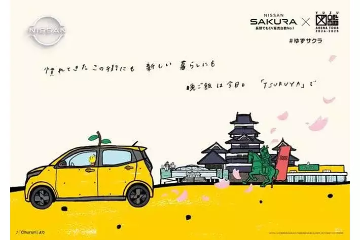 日産サクラ『YUZU ARENA TOUR 2024-2025 図鑑』に協賛 ご当地 日産サクラ『YUZU ARENA TOUR 2024-2025 図鑑』に協賛 ご当地