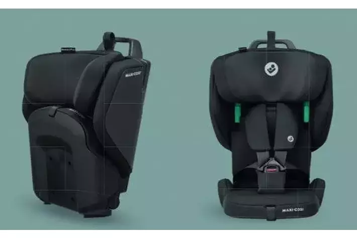 カーシェアや旅行にぴったりな軽量折りたたみチャイルドシートMAXI