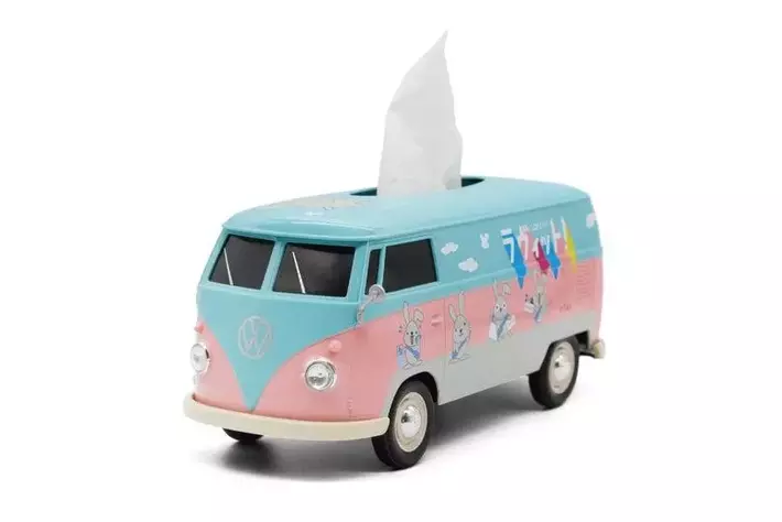 ラッピー」VWバス型ティッシュケースが3000個限定で予約開始！（2024年