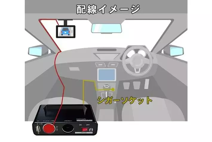 駐車中の当て逃げ、ドアパンチ対策にシガーソケット対応ドライブ