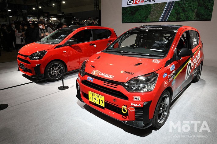 ミライースGR SPORT（左がコンセプトカー、右はラリー仕様）