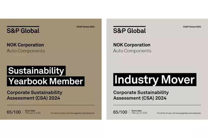 NOK、S&P Global社「The Sustainability Yearbook 2025」の「Yearbook Member」に初選定