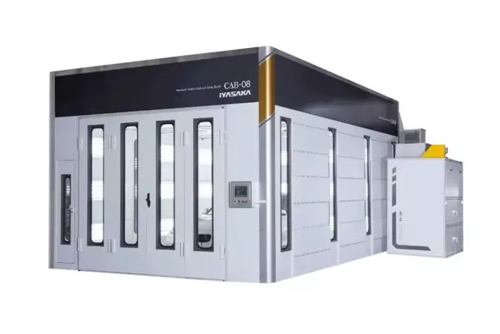 【ものづくり補助金】イヤサカ 水性塗料対応スプレーブース／CAB-08 IYASAKAの無料相談を、AMS自動車整備補助金助成金振興社と提携し開始