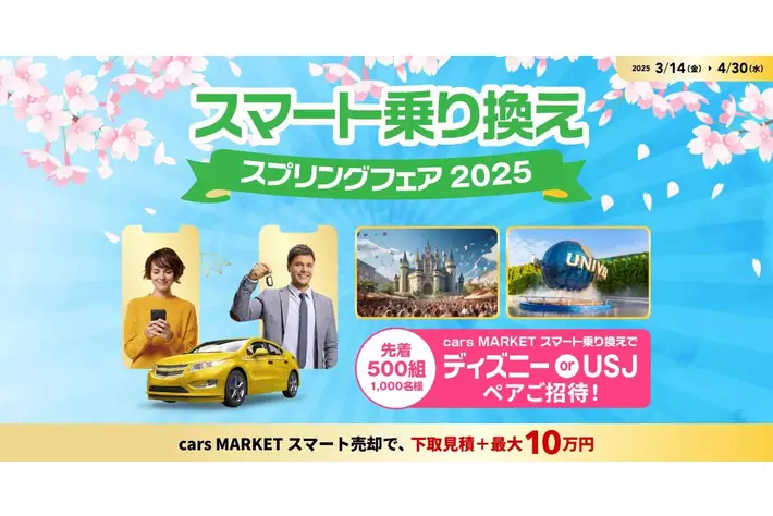 東京ディズニーリゾートパーク＆ユニバーサル・スタジオ・ジャパンプレゼントチケットがもらえる「スマート乗り換え スプリングフェア 2025」開催