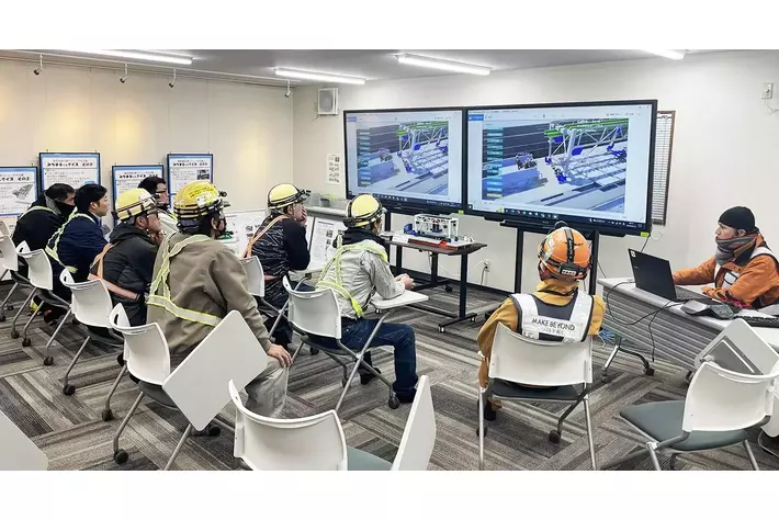 大林組とトヨタ自動車未来創生センター共同開発の施工シミュレータ「GEN-VIR(R)」、姿勢生成・筋疲労分析機能を用いて作業員の負担軽減につながる作業改善を実現