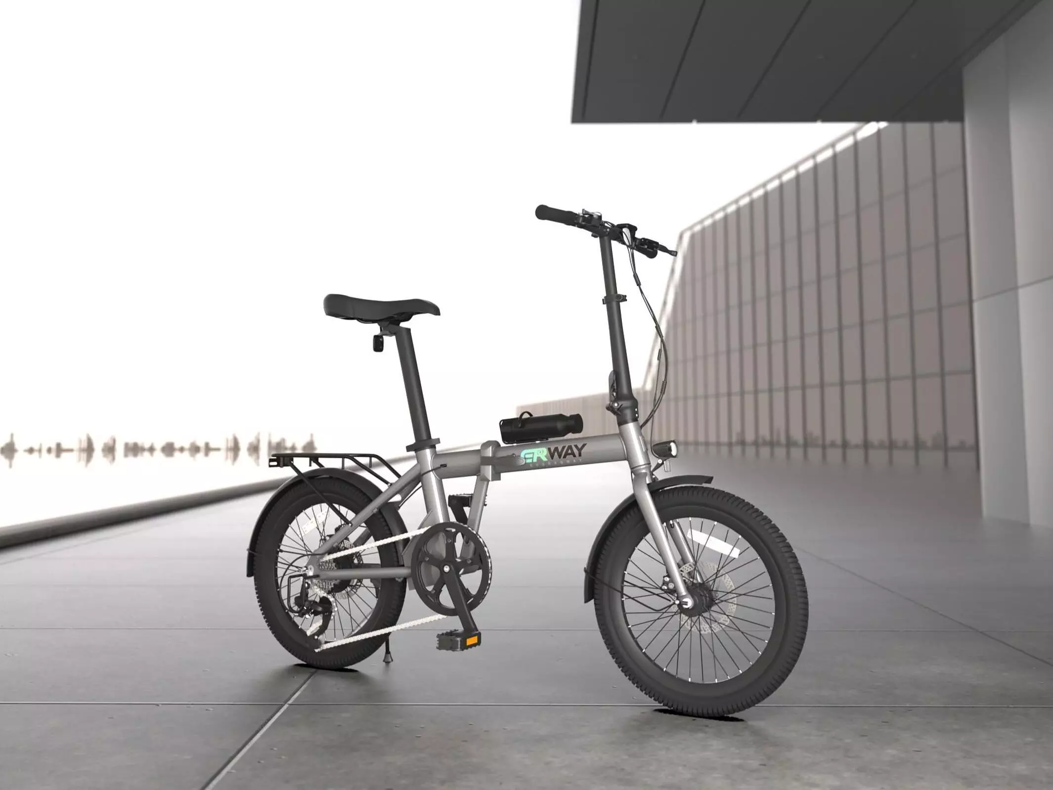 ERWAY 折りたたみ電動アシスト自転車 シルバー 型式認定済】折りたたみ電動アシスト自転車 「ERWAY A05」「ERWAY A06