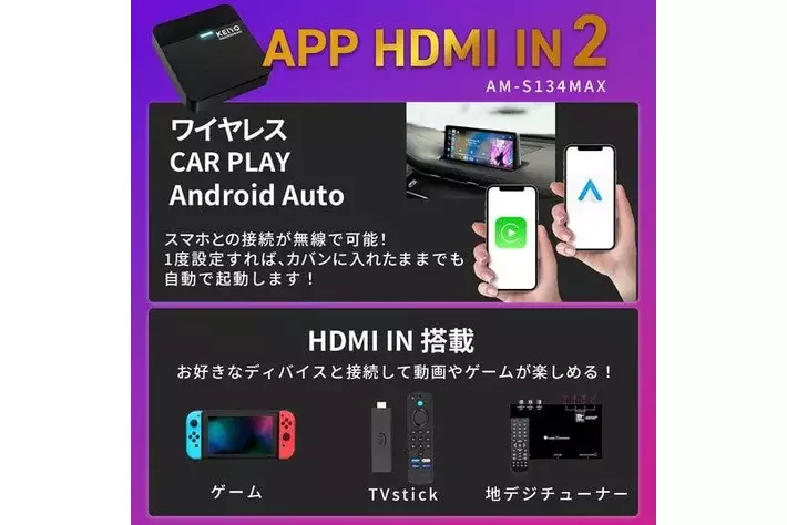 車載用エンタメデバイスの新定番、ついに誕生！KEIYO APP