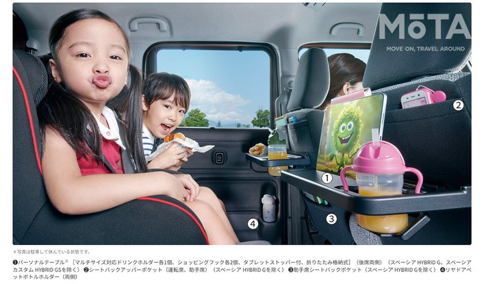 スペーシア 収納一覧