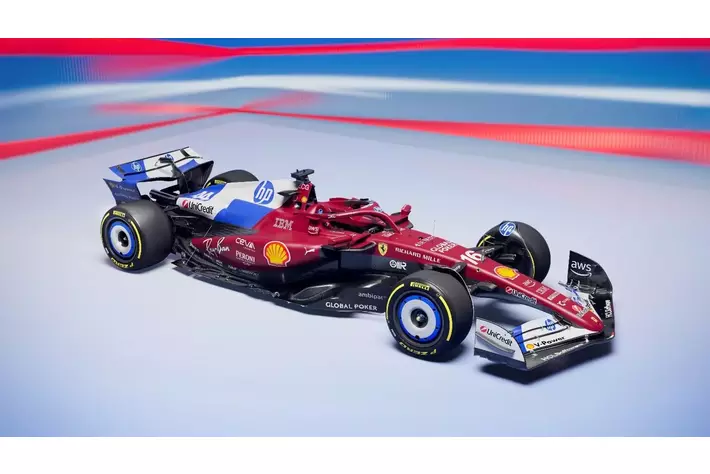 スクーデリア・フェラーリとHP、テクノロジーとデザインを融合させたマイアミ・グランプリ特別カラーリングを披露