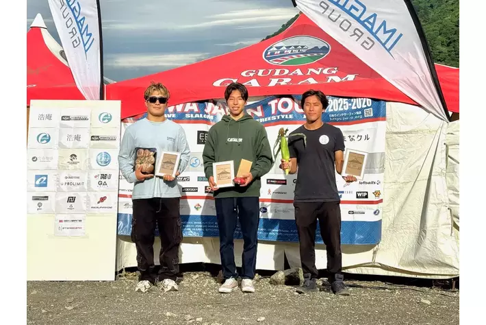 守屋拓海 ウインドサーフィン25シーズン国内ツアー第2戦、フリースタイルプロクラス優勝