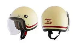 再入荷】レトロ可愛いレディースジェットヘルメット「アイボリー