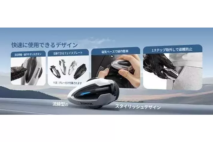 1秒でヘルメットに脱着！磁力＆ロック構造を備えたJESIMAIK新型バイク