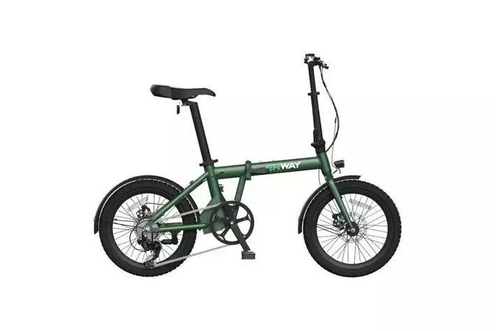 折り畳み電動アシスト自転車ERWAY A01 グリーン もっと遠くへ、もっと楽しく。」電動アシスト自転車ERWAY-A01が
