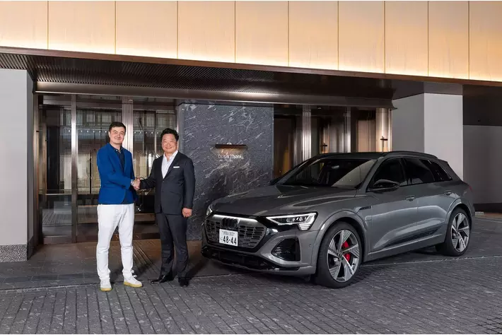 【デュシタニ京都】アウディ ジャパンとコラボレーションし、ホテル専用車両に新型EV「Audi Q8 55 e-tron quattro S line」を導入