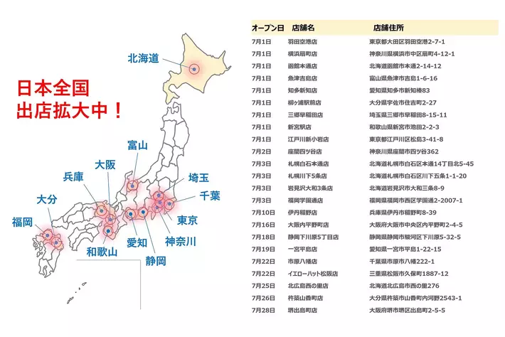 【7月速報】ニコニコレンタカー、23店舗が全国で一斉OPEN！