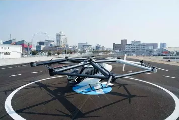 Osaka Metroが整備した空飛ぶクルマ専用 「大阪港バーティポート」にて