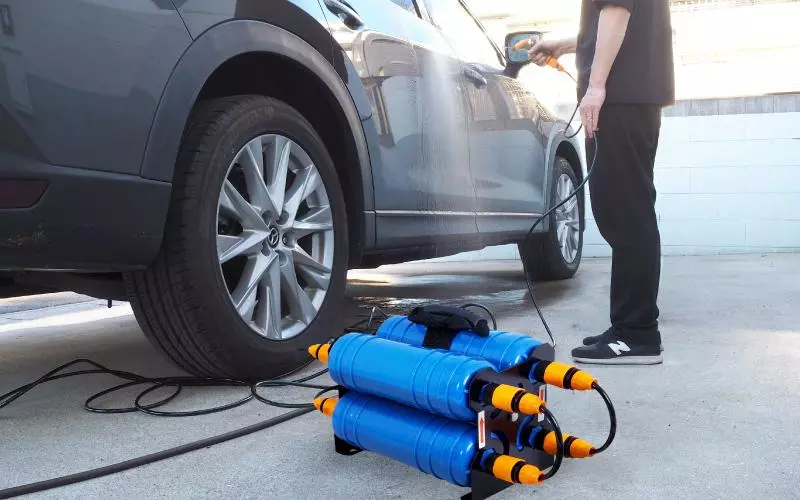 純水で洗車ができることで愛車をピカピカにキープ『水道に取り付ける