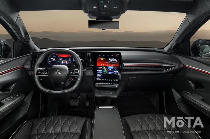 新型エクリプスクロス(欧州仕様)のインパネ