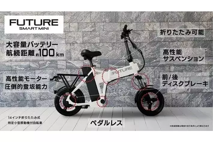 免許不要】すごい馬力！の「こがない自転車」新時代高性能スペック搭載