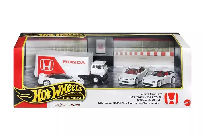 日本未発売　ホットウィール　プレミアム　ホンダ タイプR ヘリテージ　セット ホンダを代表する人気スポーツカーをセットにした「ホット