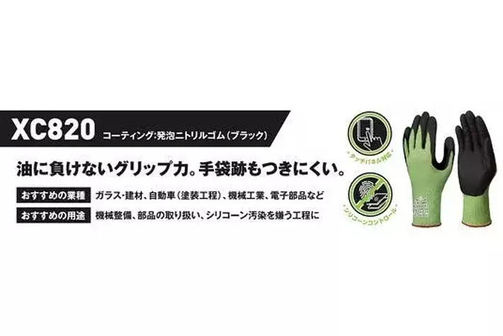 最高水準の耐切創性×優れた柔軟性】耐切創レベルF・18ゲージの高