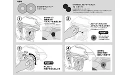 B+COM SX1」専用の音声や音楽が、聴き取りやすくなるアクセサリー「B+