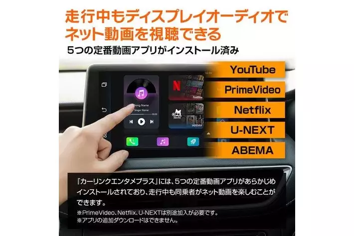 MAXWINからカーディスプレイオーディオでYouTubeなどのネット動画が